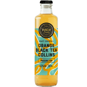 Punch Club! Orange & Black Tea Collins gin cocktail